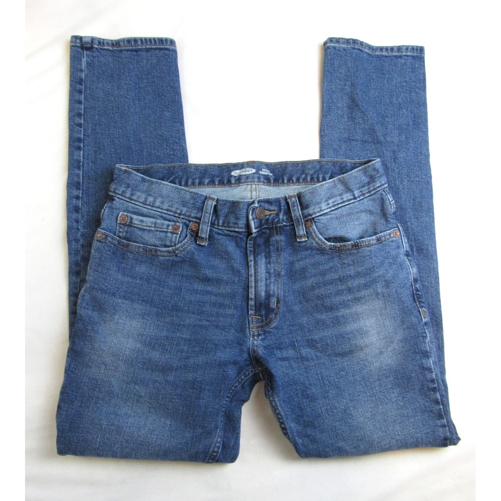 Old Navy Skinny Jeans Built-In Flex Stretch Men's Size 30x32 Actual 30x30.5